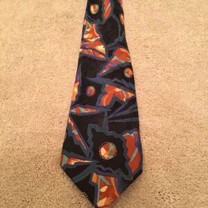 Alcione Silk Abstract Patterned Tie